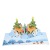 New Christmas Creative 3D Stereoscopic Greeting Cards Paper Carving Blessing Greeting Card Christmas Tree Cross-Border Gifts