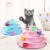 Funny Plastic Pet Educational Cat Turntable 4 Layers Disk Ba