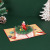 New 3D Stereoscopic Greeting Cards Creative Christmas Greeting Card Laser Printing Christmas Candle Thanksgiving Gift Card