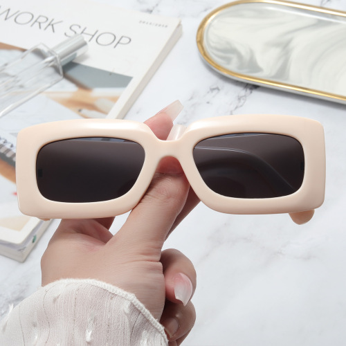 Cross-Border Large Frame Thick Leg Special Sunglasses Ins Square Sunglasses Men‘s and Women‘s European and American Fashion Driving Sunglasses