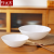 Opal Glassware White Jade Porcelain Tempered Glass Porcelain Corrugated Bowl Soup Bowl Pure White Spare Parts Household Bowl Tableware