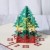 New Christmas Creative 3D Stereoscopic Greeting Cards Paper Carving Blessing Greeting Card Christmas Tree Cross-Border Gifts