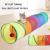 Rainbow Polyester Fabric Long Cat Tunnel Bed Tube For Cat Ou