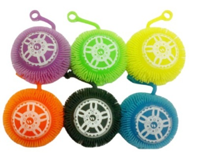 Cross-Border Hot Selling Tire Ball Luminous TPR Soft Rubber Decompression Vent Children's Toy Factory Direct Sales