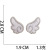 Self-Adhesive Little Angel Wings Computer Embroidered Cloth Stickers Bag DIY Decoration Wings Patch Embroidered Zhang Zai