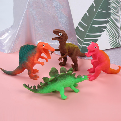 Amazon Best-Selling Cute Painted Dinosaur Pressure Reduction Toy TPR Material 2022 Exclusive for Cross-Border