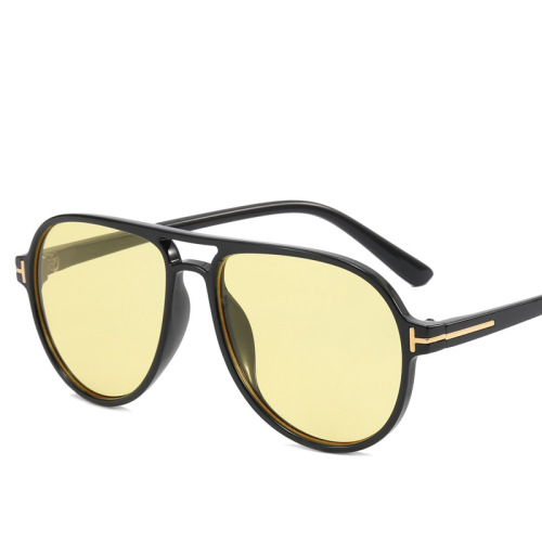 cross-border t-shaped double beam sunglasses men‘s and women‘s outdoor riding men‘s fashionable large frame sunglasses sunshade toad driving glasses mixed batch