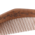 Natural Log Boutique Mahogany Comb Household Static Head Meridian Massage Comb Moon-Shaped Non-Handle Comb
