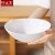 Opal Glassware White Jade Porcelain Tempered Glass Porcelain Corrugated Bowl Soup Bowl Pure White Spare Parts Household Bowl Tableware