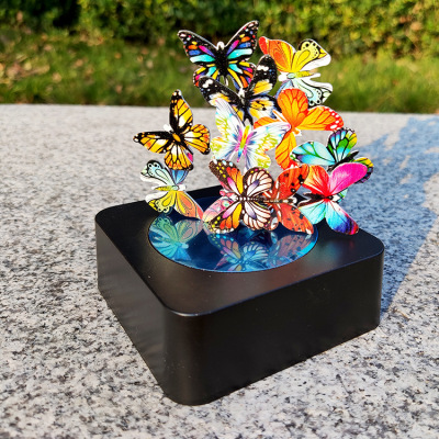 Wholesale New Exotic Magnetic Sculpture Magnetic Suction Bricks Pro Desktop Decoration Mirror Pacifier Magnetic Sculpture Butterfly