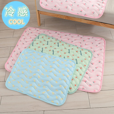 Summer Pet Pad Cold Feeling Pet Cooling Mat Dogs and Cats Sofa Cushion Cooling Ice Silk Cool Feeling Breathable Pet Pad Ice Pad for Dog