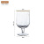 Tulip Gift Crystal Glass Vertical Rib Pattern Cocktail Glass Juice Cup Wine Set Creative Factory Direct Supply