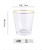 Style Golden Trim Hammered Pattern Cup Household Glass Juice Glass Transparent Cup Ins Style Personalized Tea Cup