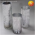 Silver Transparent Glass Vase