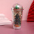 Landscape Plastic Cup with Straw Creative Glitter Summer Ice Glass Student Couple Christmas Gift Cup in Stock Wholesale