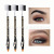 Two-in-One Pencil Sharpener Brow Groomer Eyebrow Brush Eyebrow Pencil with Pencil Sharpener Eyebrow Brush Brow Groomer Thrush Eyeliner Can Mix and Match