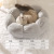 New Style Pet Bed round Flower Cat Winter Warm Plush Cat Nest Four Seasons Universal Kennel