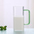 Wholesale Borosilicate Glass Single-Wall Cup Color Handle Square Coffee Milk Glass Household with Handle Juice Cup