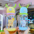 Celebrity Cup Cartoon Drinking Cup Children's Large Capacity Antlers Plastic Cup Students Go out Cup with Straw Gifts