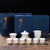 Mutton Fat Jade High-End Tea Set Gold Cover Teacup White Porcelain Kung Fu Tea Set Set Commercial Gifts Wholesale