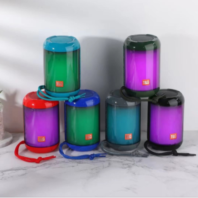 New Tg638 Colorful Light Bluetooth Speaker Outdoor Portable Bluetooth Speaker