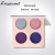 Eye Shadow Four-Color Eye Shadow Mini Four Color Eyeshadow Palette Earth Color Dark Blue Wine Red Yiwu Eye Shadow Plate