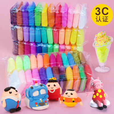 Children's Ultra-Light Clay Wholesale Antaikong Rubber Colorful Mud Toys Handmade DIY Brickearth Tools Full Set