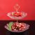 Nordic Internet Celebrity Fruit Plate Candy String Disk Snack Glass Plate Pastry Plate Light Luxury Eight Leaf Hammer Pattern Petals Dim Sum Plate