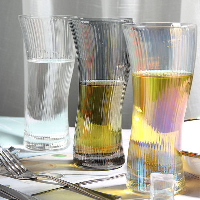 Creative Vertical Twisted Waist Colorful Beer Steins Striped Cup Good-looking Bar KTV Glass Juice Beer Mug