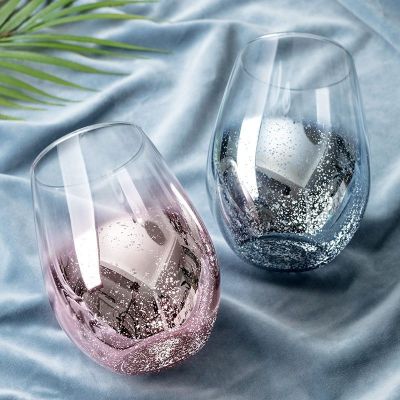 INS Style Starry Sky Gradient Color Cup Water Cup Glass Female Household Tea Cup Creative Trending Personality Trendy Simple