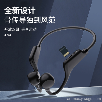 New Design TF Card Air Conduction Sports Wireless Bluetooth Headset Bone Guide Running Waterproof Bluetooth Headset