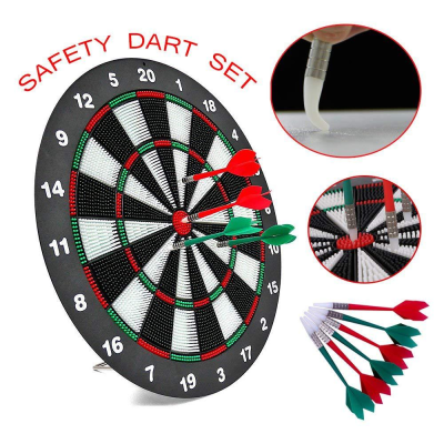 Safety Beginner Leisure 17-Inch Safety Plastic Practice Dartboard Plate 42cm6 Copper Darts