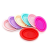 Folding Bowl Makeup Brush Cleaning Pad Silicone Scrubbing Dish Washing Pad for Washing Brush Makeup Brush Cleaning Bowl