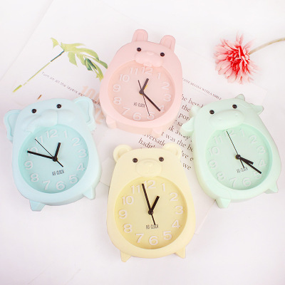 Cute Cartoon Animal Alarm Clock Student Bedside Desktop Desk Clock Home Alarm Clock Decoration Ornaments