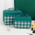 New Classic Style Cosmetic Bag Simple Three-Dimensional Zipper Cosmetic Bag Portable Women's Portable Cosmetic Storage Bag