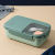 Japanese Style Single-Layer Plastic Divided Lunch Box Microwave Oven Adult Student Portable Canteen Lunch Box