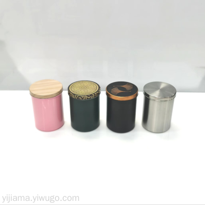 Stainless Steel Color Sealed Jar 600 Ml Tea Jar Milk Powder Can Fresh-Keeping Jar