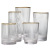 Clear Glass Cup Japanese Style Simple Home Dense Edge Vertical Bar Corrugated Tea Cup Iced Beer Milk Drink Cup