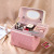 Korean Fashion Push-Pull Portable Cosmetic Bag Portable Simple Dressing Table Large-Capacity Cosmetics Storage Box