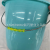 Bucket Red Plastic Thick Bucket Household Durable Iron Handle Bucket round Dolly Tub Hot Selling Portable Multi-Purpose Bucket
