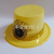 Happy New Year Happy New Year Featured Clock Clock Top Hat New Year Top Hat Black & Yellow