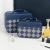 New Classic Style Cosmetic Bag Simple Three-Dimensional Zipper Cosmetic Bag Portable Women's Portable Cosmetic Storage Bag