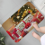 Christmas Gift Printing Flannel Door Mat Non-Slip Carpet Bathroom Living Room and Kitchen Decorative Welcome Mat