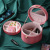 Women's Korean-Style Colorful Jewelry Box Ring Necklace Jewelry Storage Box Portable Cylinder Suitcase