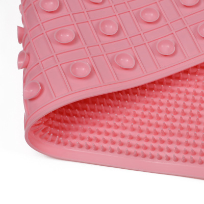 Shida PVC Soft Thorn Non-Slip Bathroom Mat Foot Massage Healthy and Comfortable Color Rich with Suction Cup