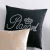 Light Luxury High Precision Velvet Letter Crown Rhinestone Pillow European Luxury Model Room Hotel Villa Sofa Cushion