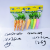 Factory Direct Sales Easter Simulation Bird Carrot, Flocking Radish, Gold Powder Radish, Easter Decoration