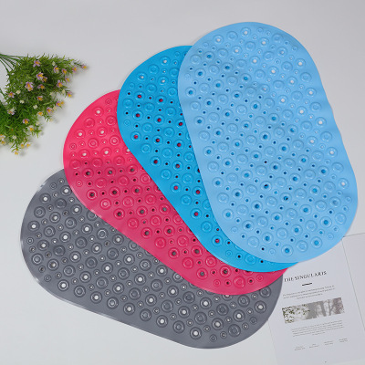 Shida PVC Donut Non-Slip Bathroom Mat with Suction Cup Design Simple and Beautiful Comfortable Safe and Healthy
