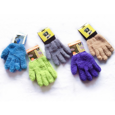 Fine Fiber Dust Removal Gloves Coral Velvet Gloves Car Wash Cleaning Gloves Half Velvet Comfortable Material