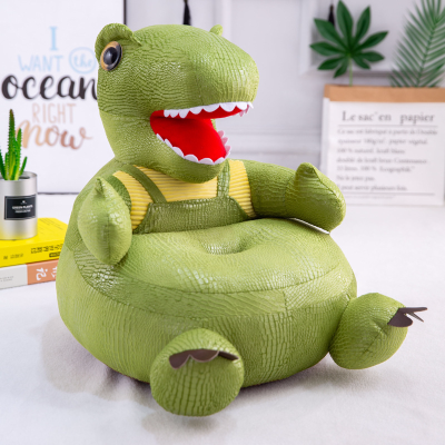 Cartoon Dinosaur Children's Folding Small Sofa Plush Toy Infants Baby Infant Dining Chair Photography Props Gift